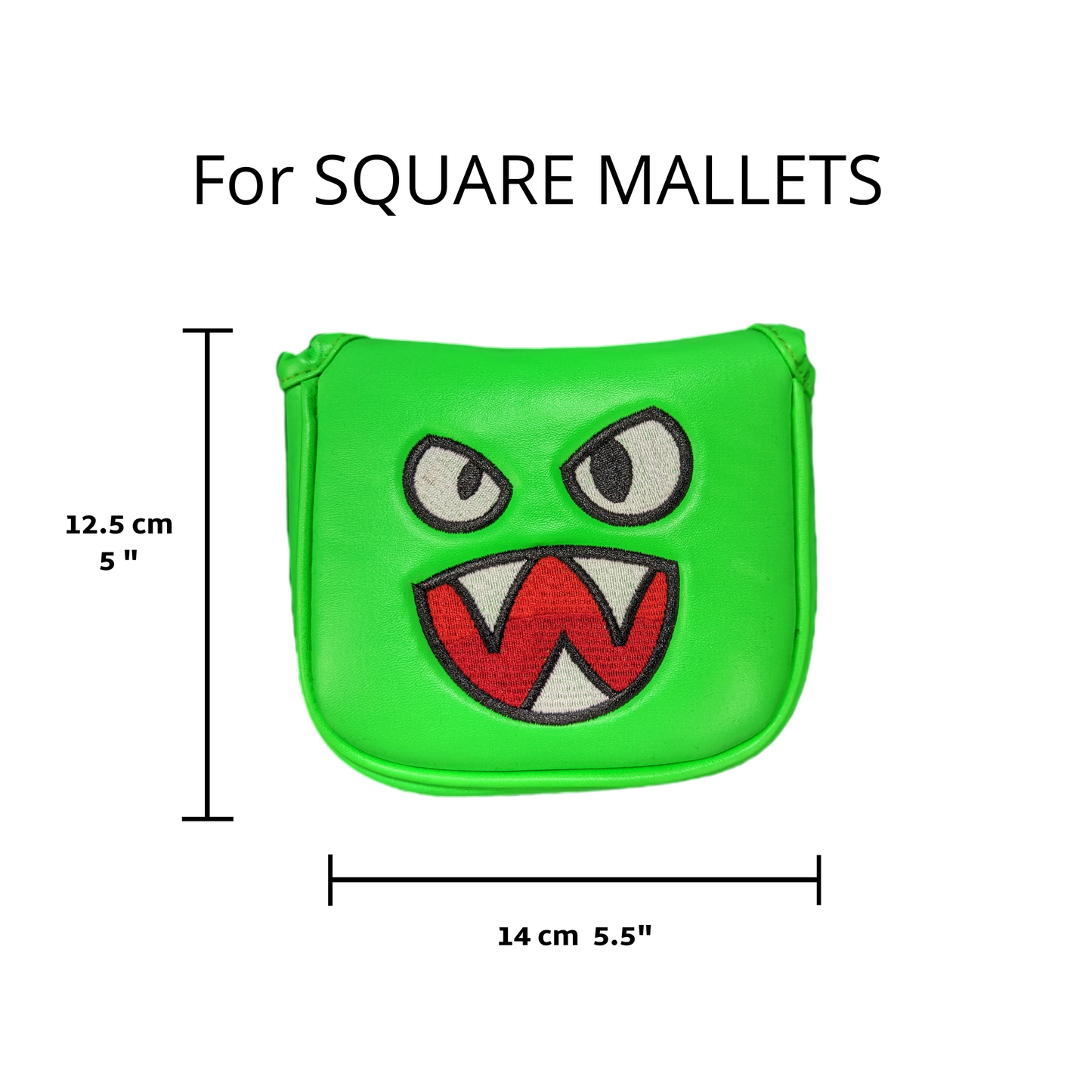 Green Monster - Square Mallet Putter Head Cover