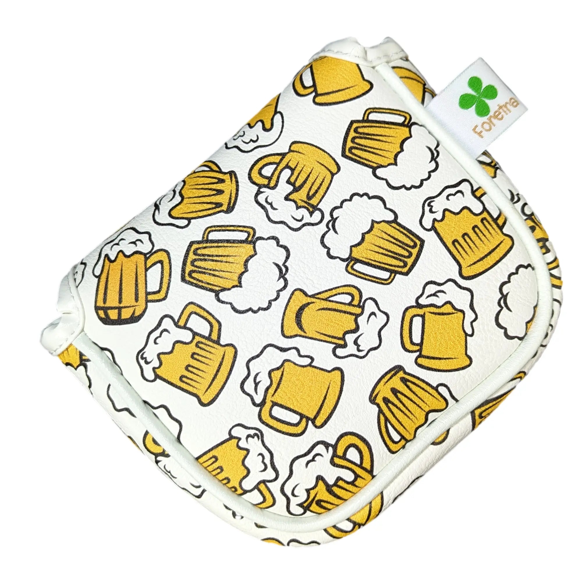 Beer Mugs Pattern - Square Mallet Putter Head Cover