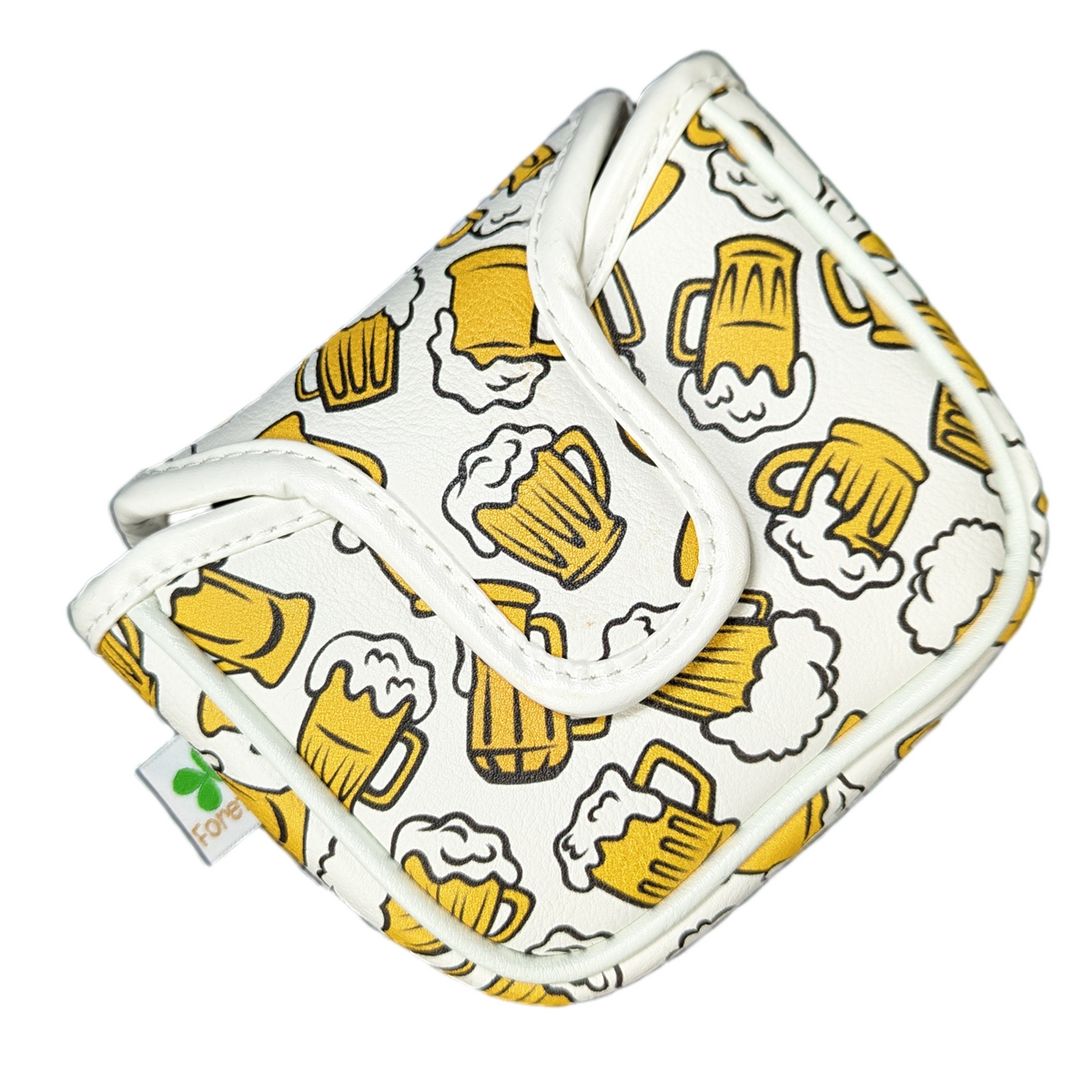 Beer Mugs Pattern - Square MALLET Putter Headcover