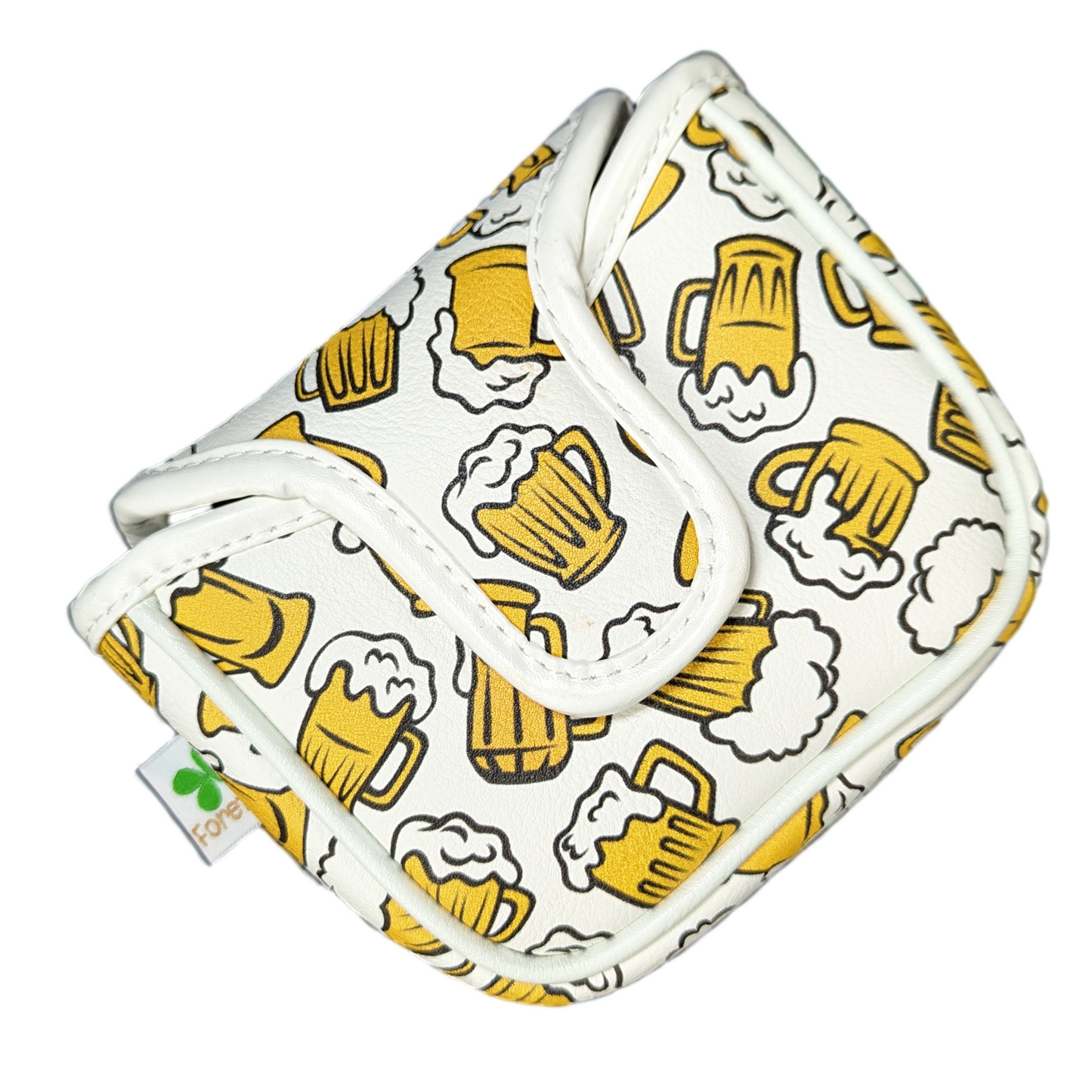 Beer Mugs Pattern - Square Mallet Putter Head Cover
