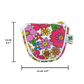 Flowers Pattern - Mallet Putter Head Cover