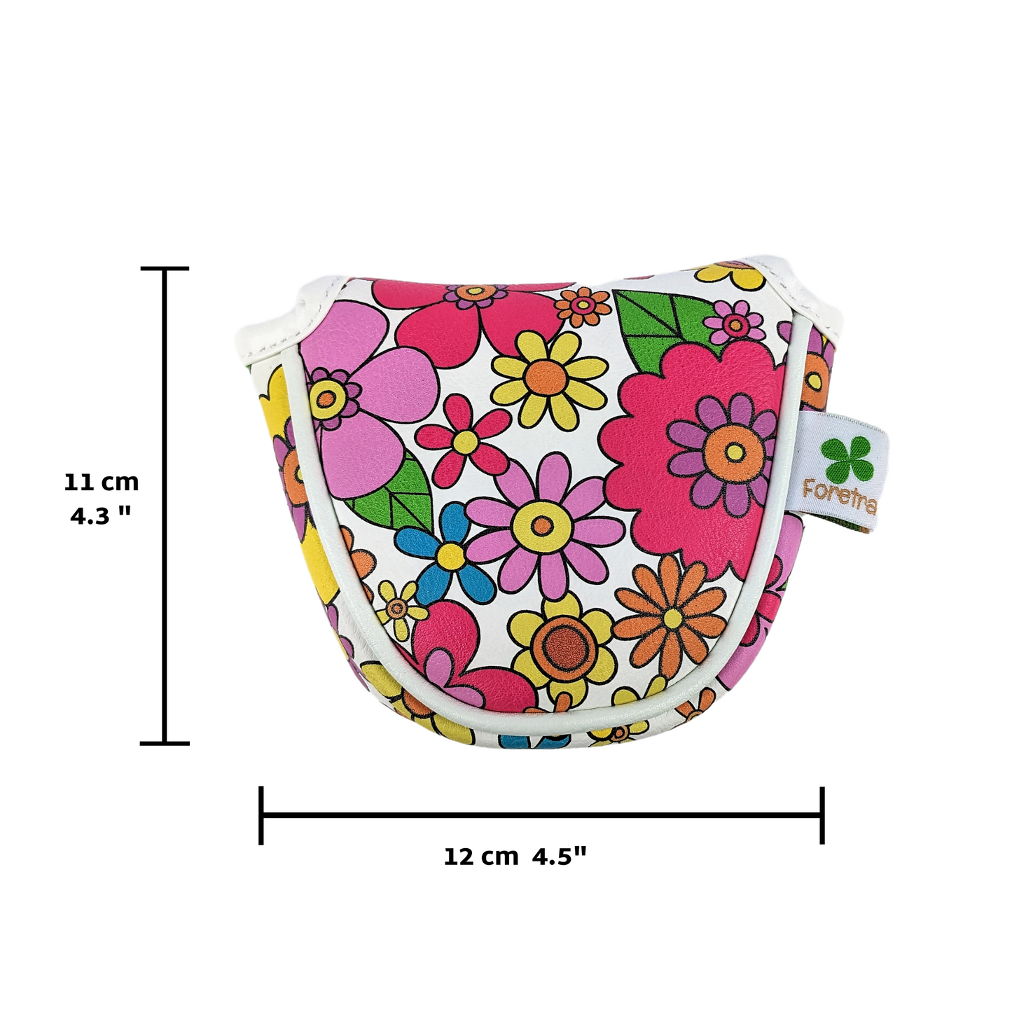 Flowers Pattern - Mallet Putter Head Cover