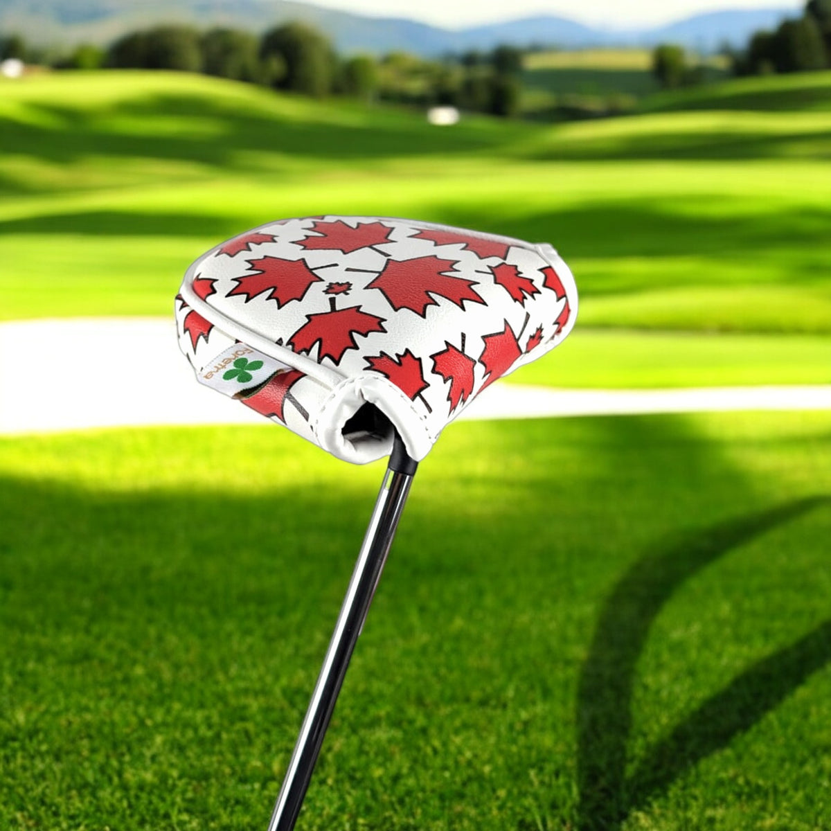 Canada Maple Leaves Pattern - Mallet Putter Head Cover