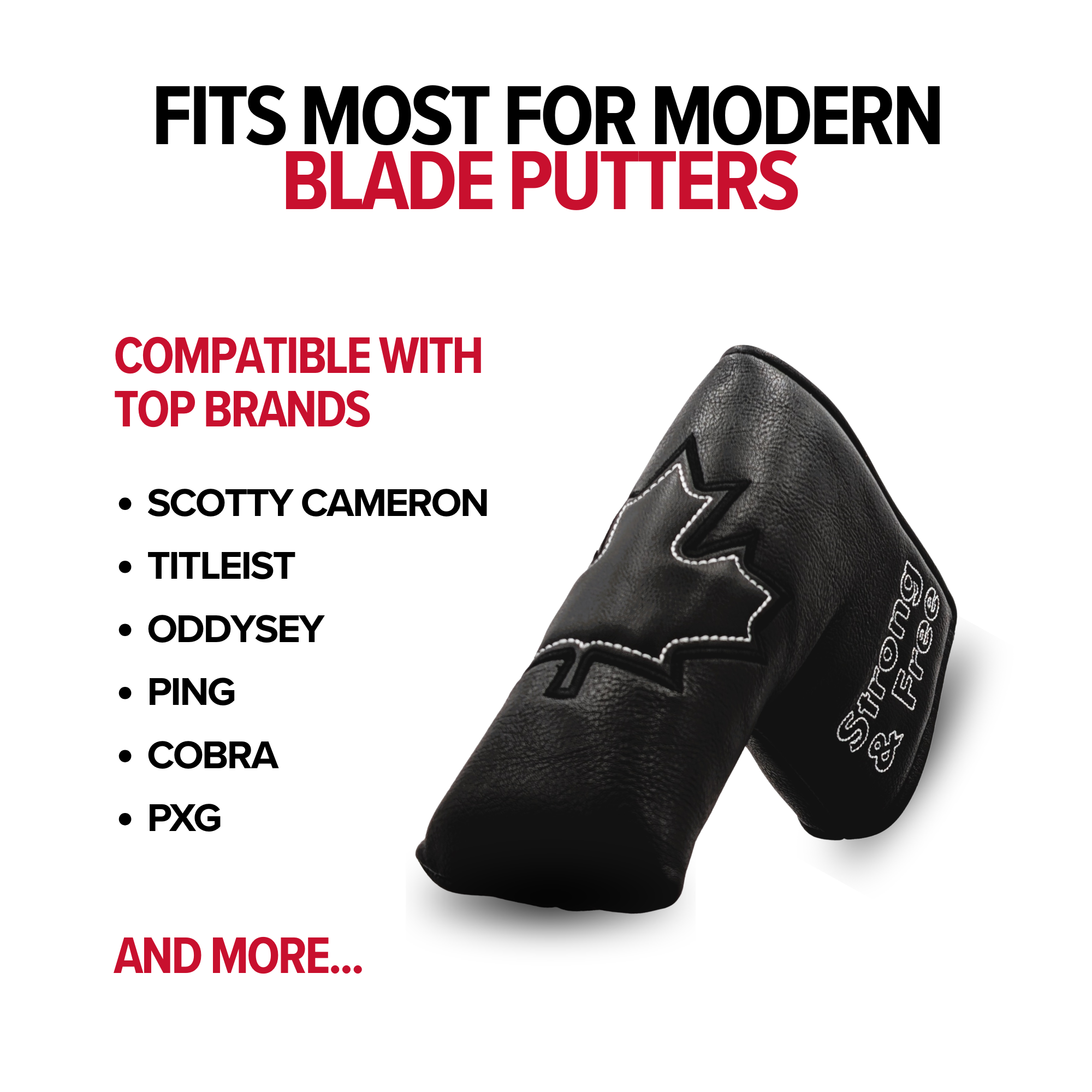 Black Canada Maple Leaf - Blade Putter Head Cover