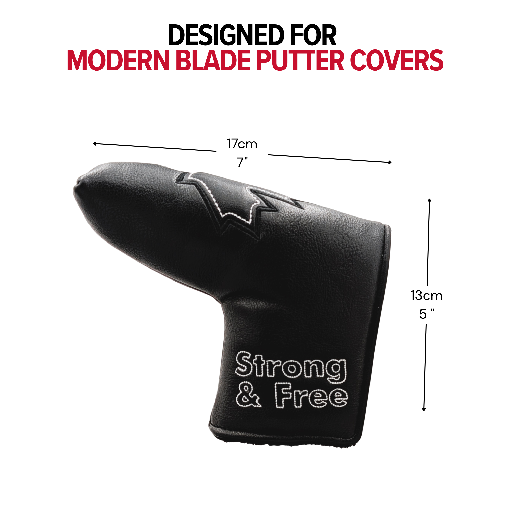 Black Canada Maple Leaf - Blade Putter Head Cover