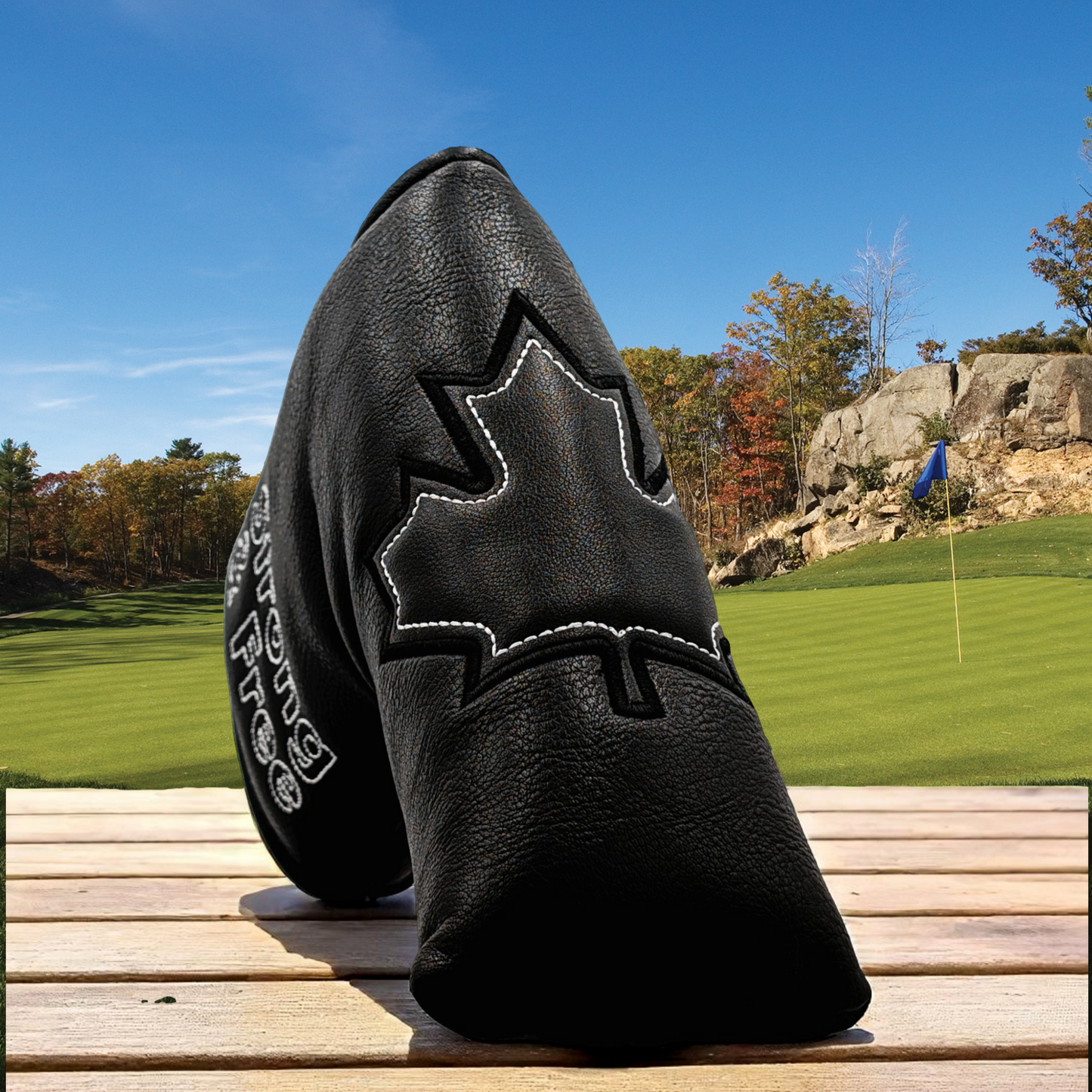 Black Canada Maple Leaf - Blade Putter Head Cover