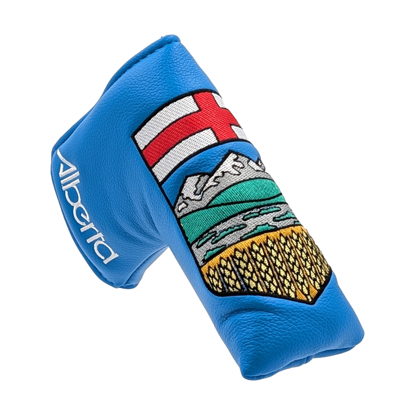 Alberta Shield – Blade Putter Headcover – Bold Alberta Pride