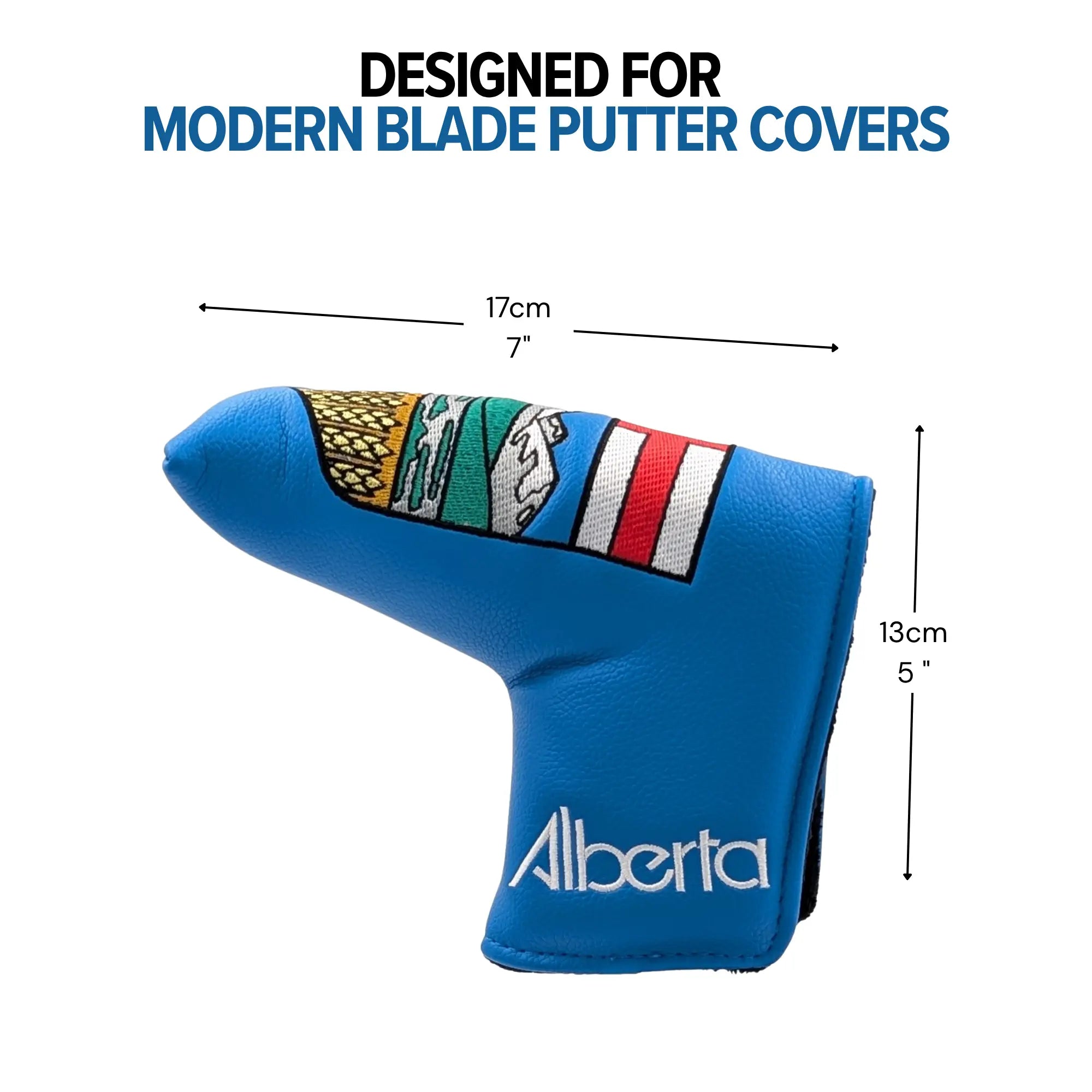 Alberta Shield – Blade Putter Headcover – Bold Alberta Pride