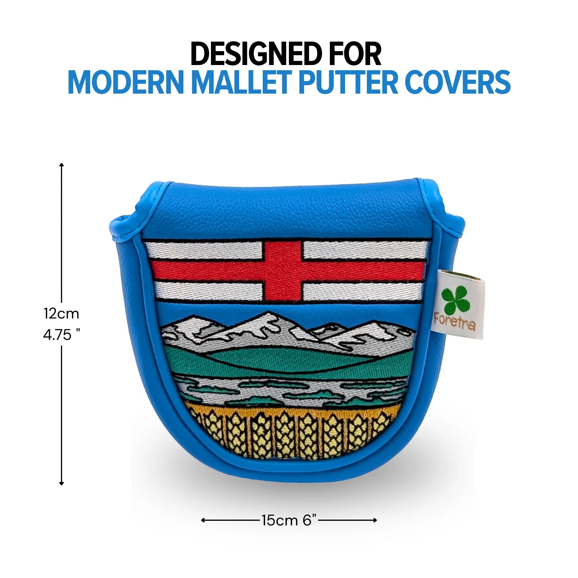 Alberta Shield – Mallet Putter Headcover – Bold Alberta Pride