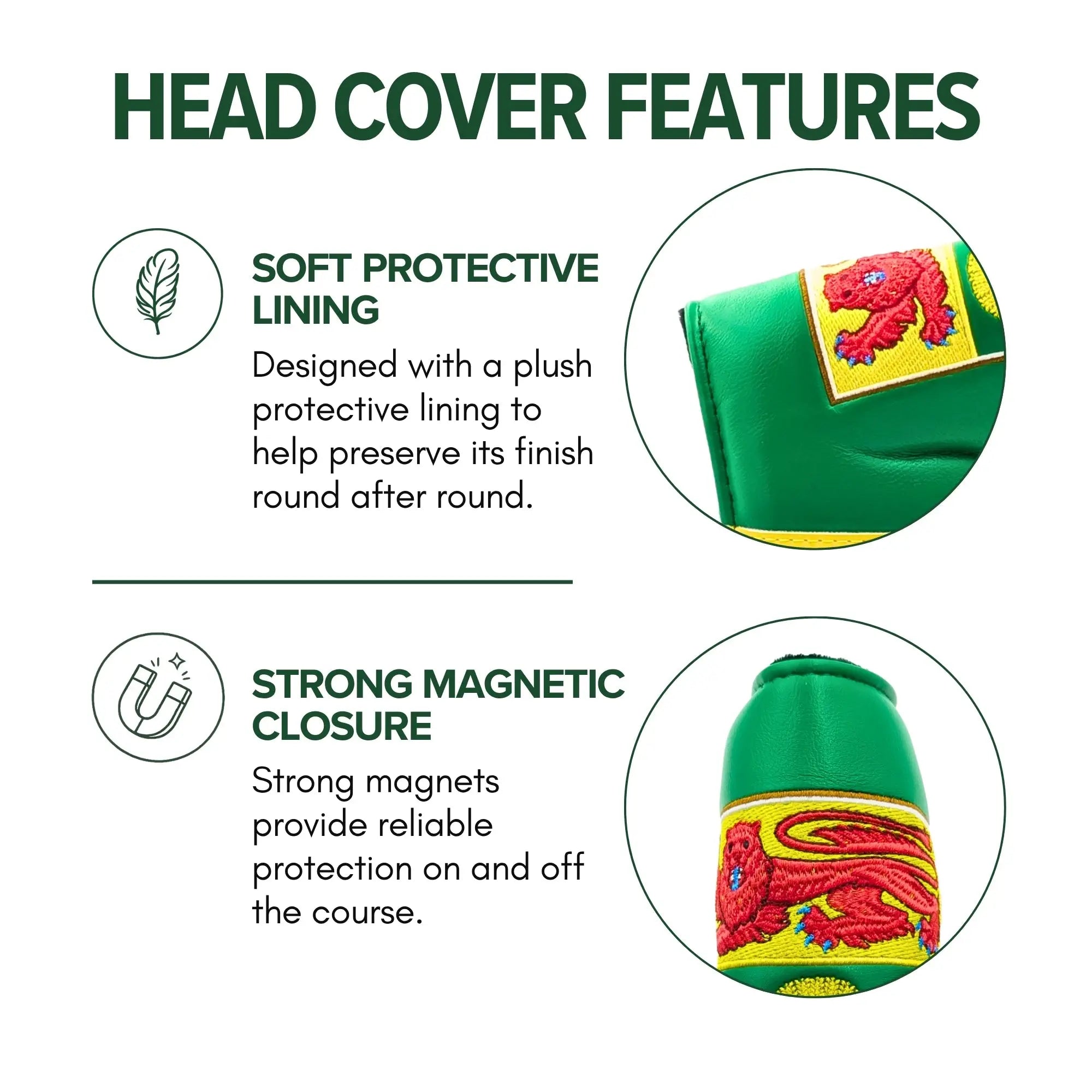 Saskatchewan Shield – Blade Putter Headcover – Bold Prairie Pride