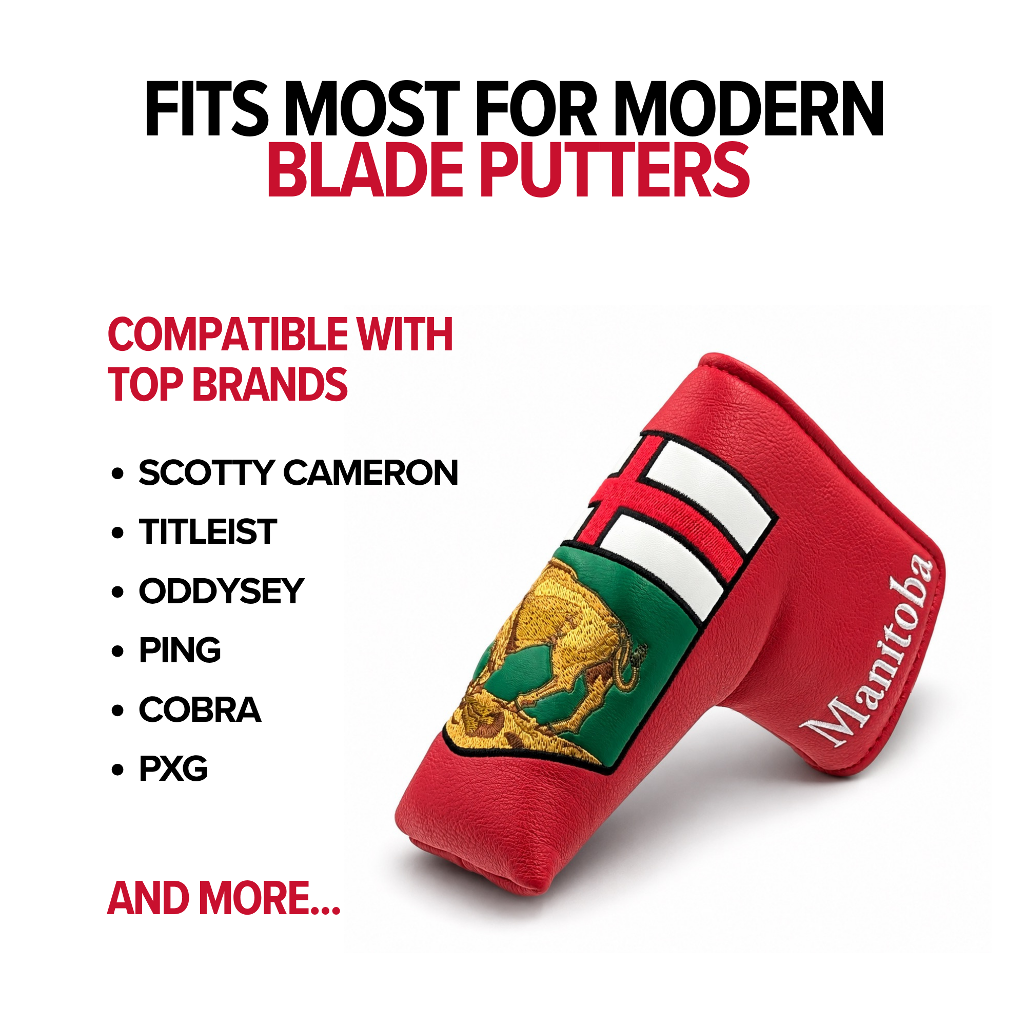 Manitoba Blade Putter Headcover