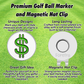 Dollar Sign - Golf Ball Marker with Magnetic Golf Hat Clip
