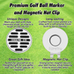 Drain it - Golf Ball Marker with Magnetic Golf Hat Clip