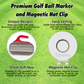 Curling Stone Golf Ball Marker with Magnetic Hat Clip