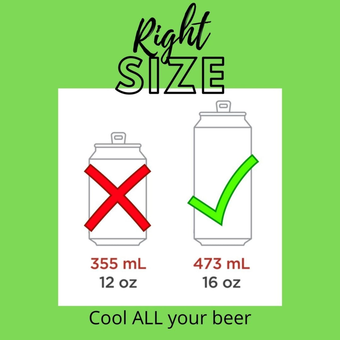 Elbows Up  – “Tallboy” (16 oz) Can Cooler Sleeve - Pack of 4