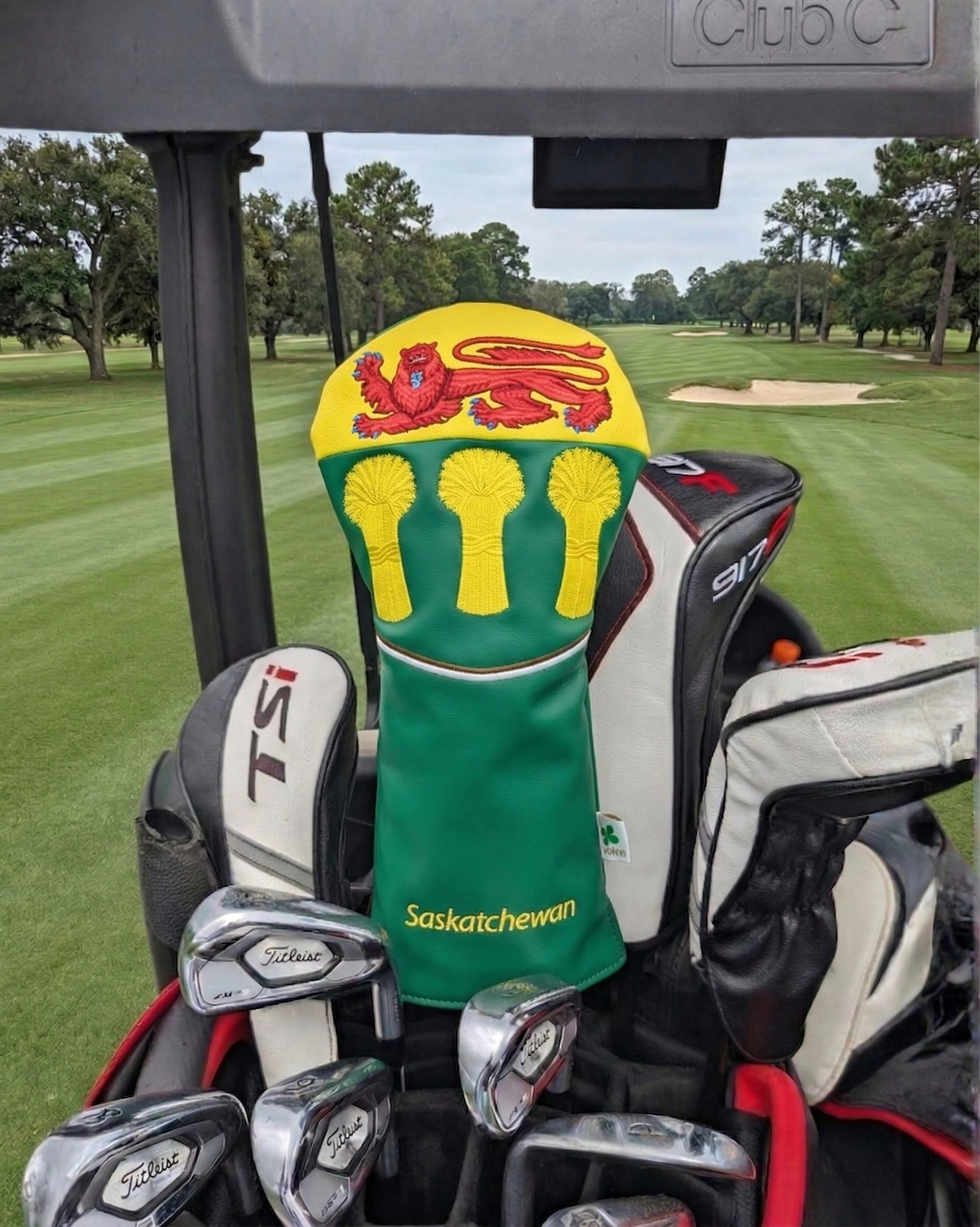 Saskatchewan  Shield -  Driver Head Cover -Stylish Prairie Pride