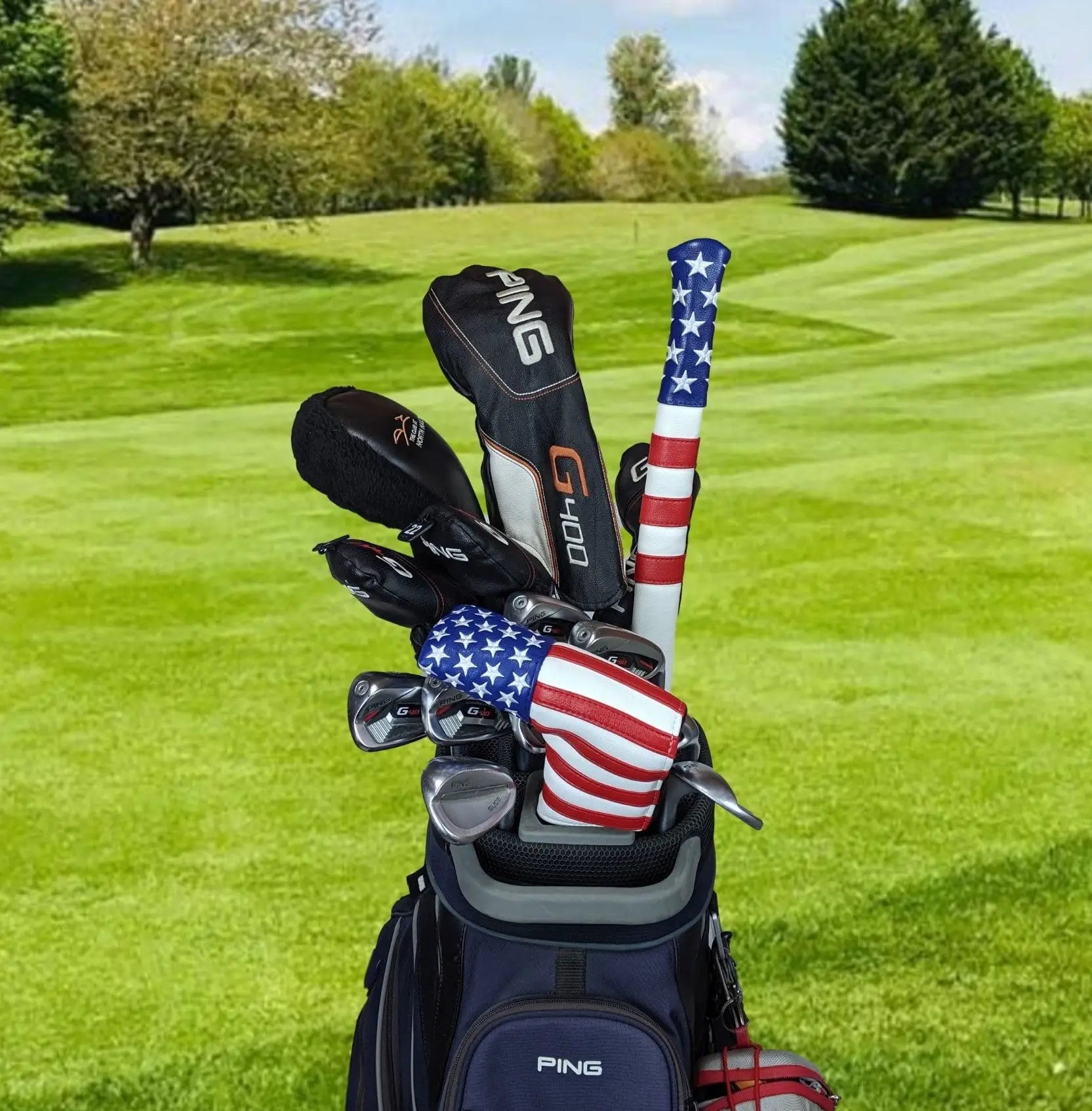 USA American Flag - Blade Putter Head Cover