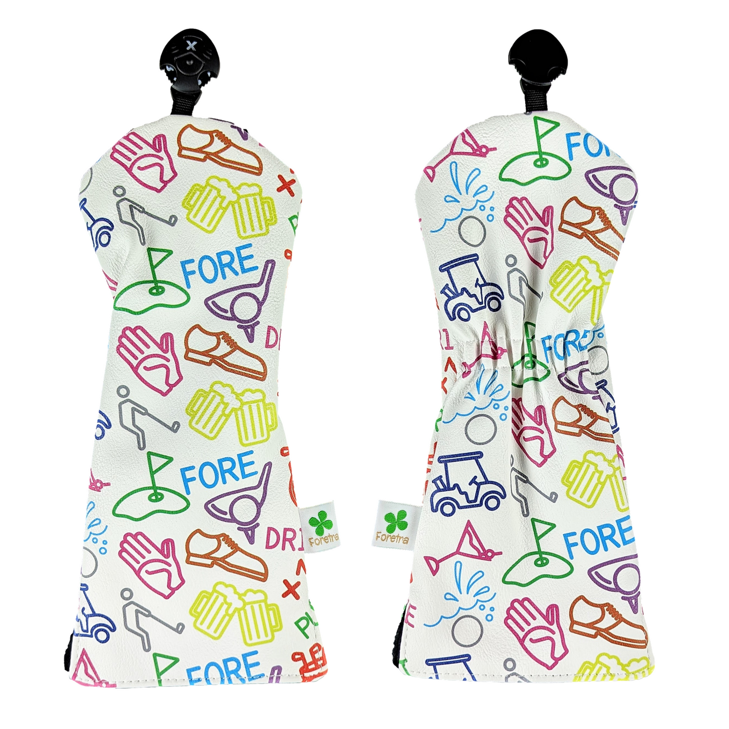 GOLF ICONS pattern - Fairway Wood Head Cover