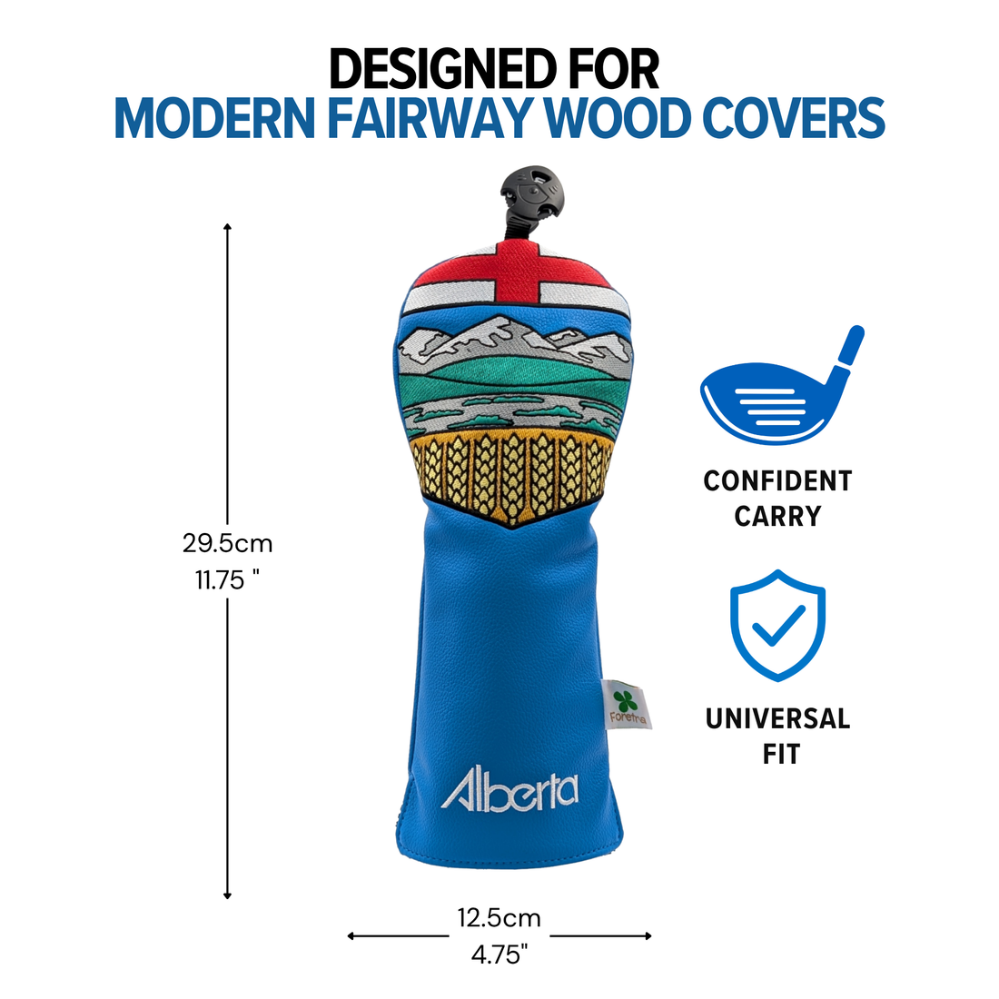 Alberta Shield – Fairway Wood Headcover – Bold Alberta Pride