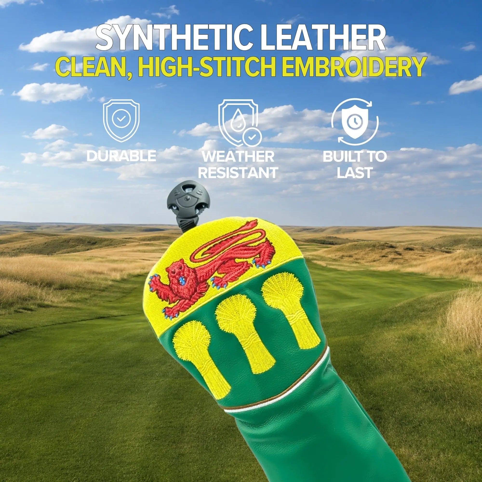 Saskatchewan Shield – Fairway Wood Headcover – Bold Prairie Pride
