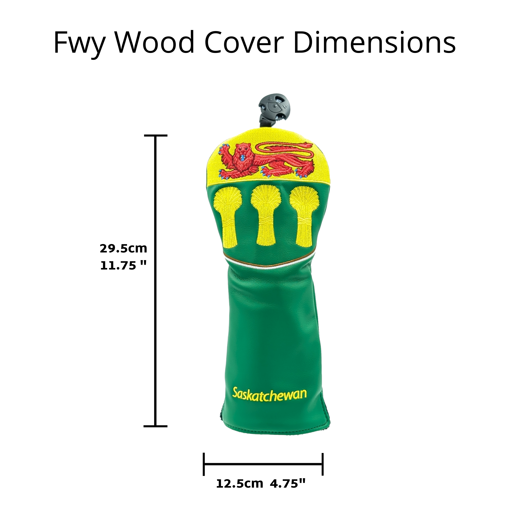Saskatchewan Shield – Fairway Wood Headcover – Bold Prairie Pride