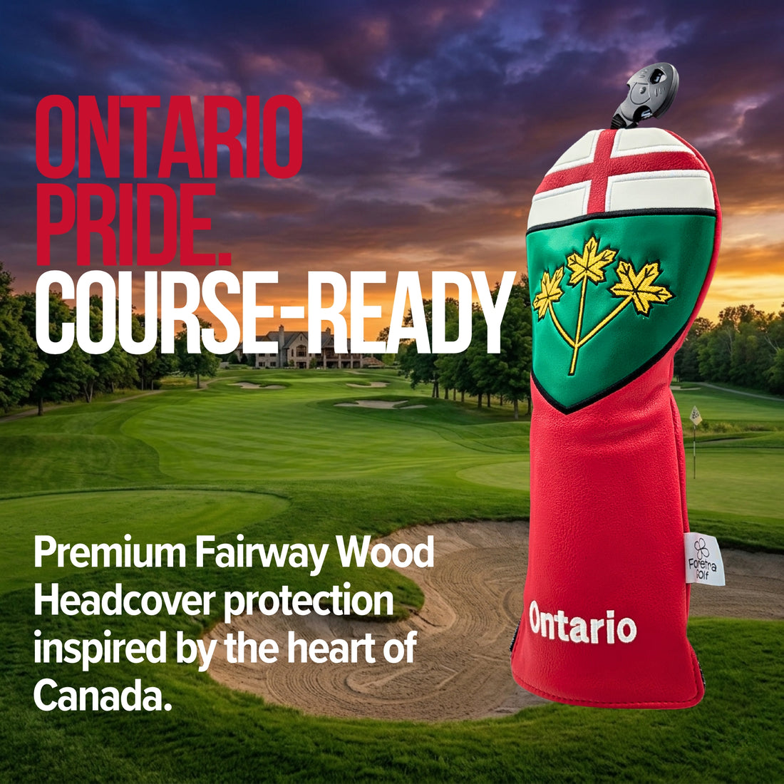 Ontario Shield Fairway Wood Headcover