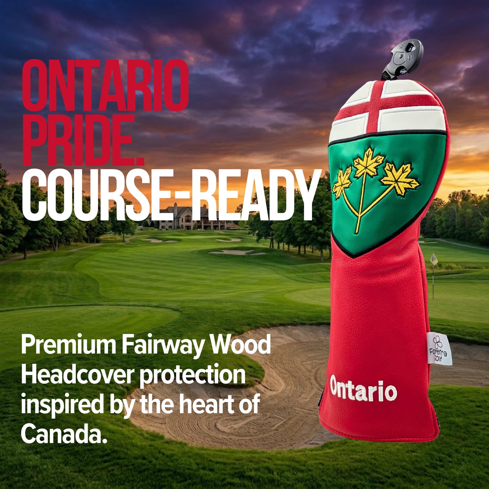 Ontario Shield Fairway Wood Headcover