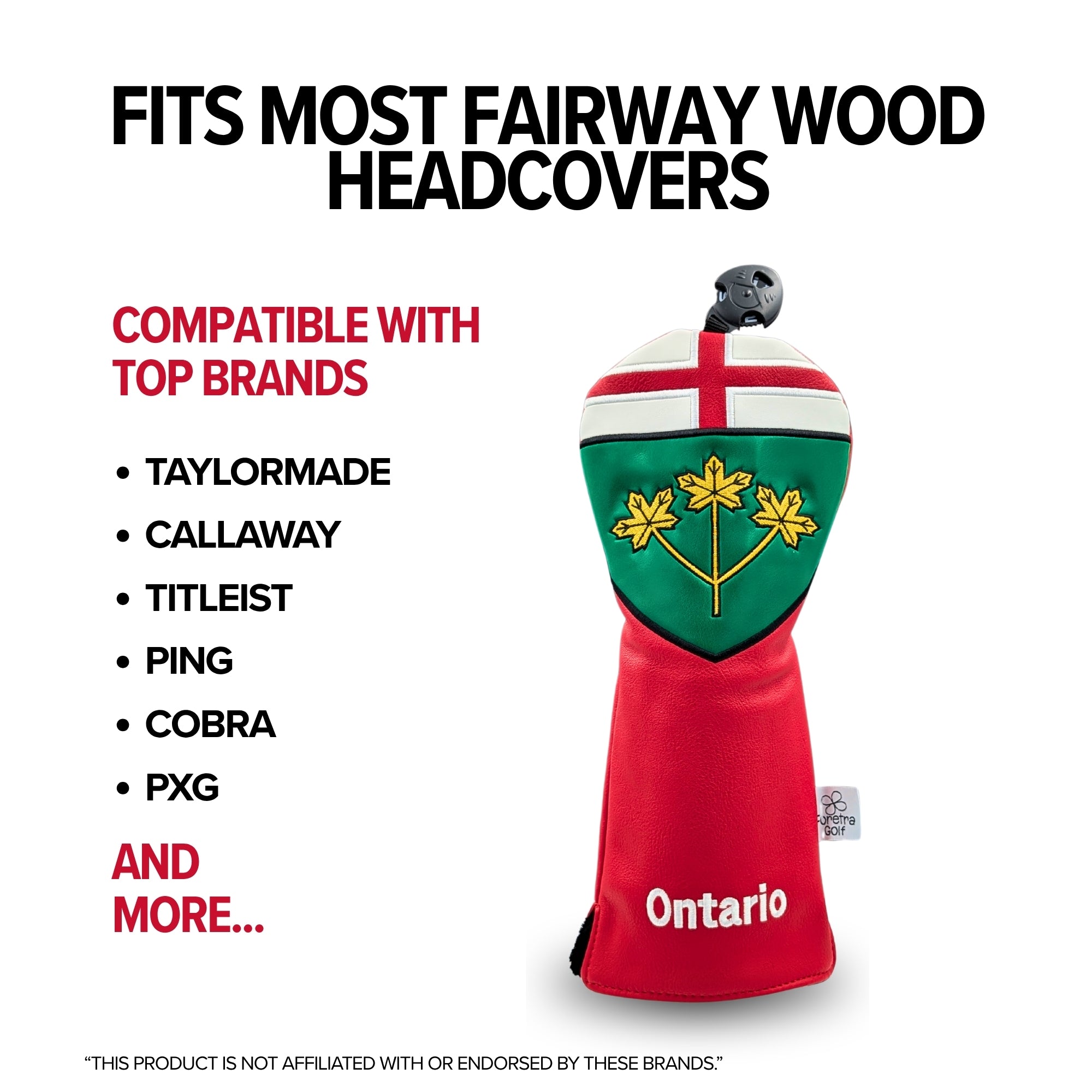 Ontario Shield Fairway Wood Headcover