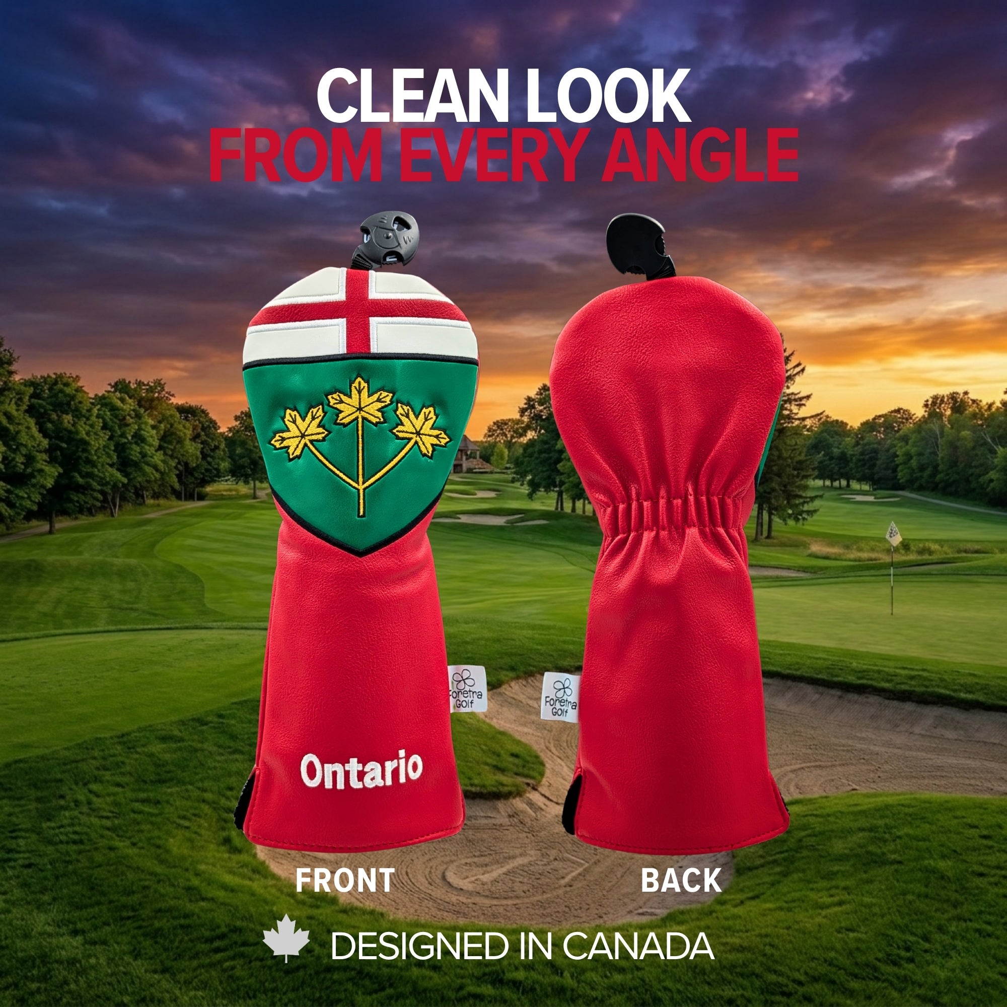 Ontario Shield Fairway Wood Headcover