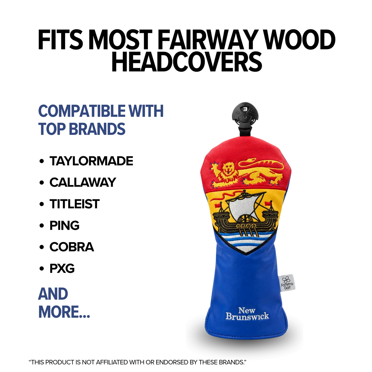 New Brunswick Shield - Fairway Wood Headcover
