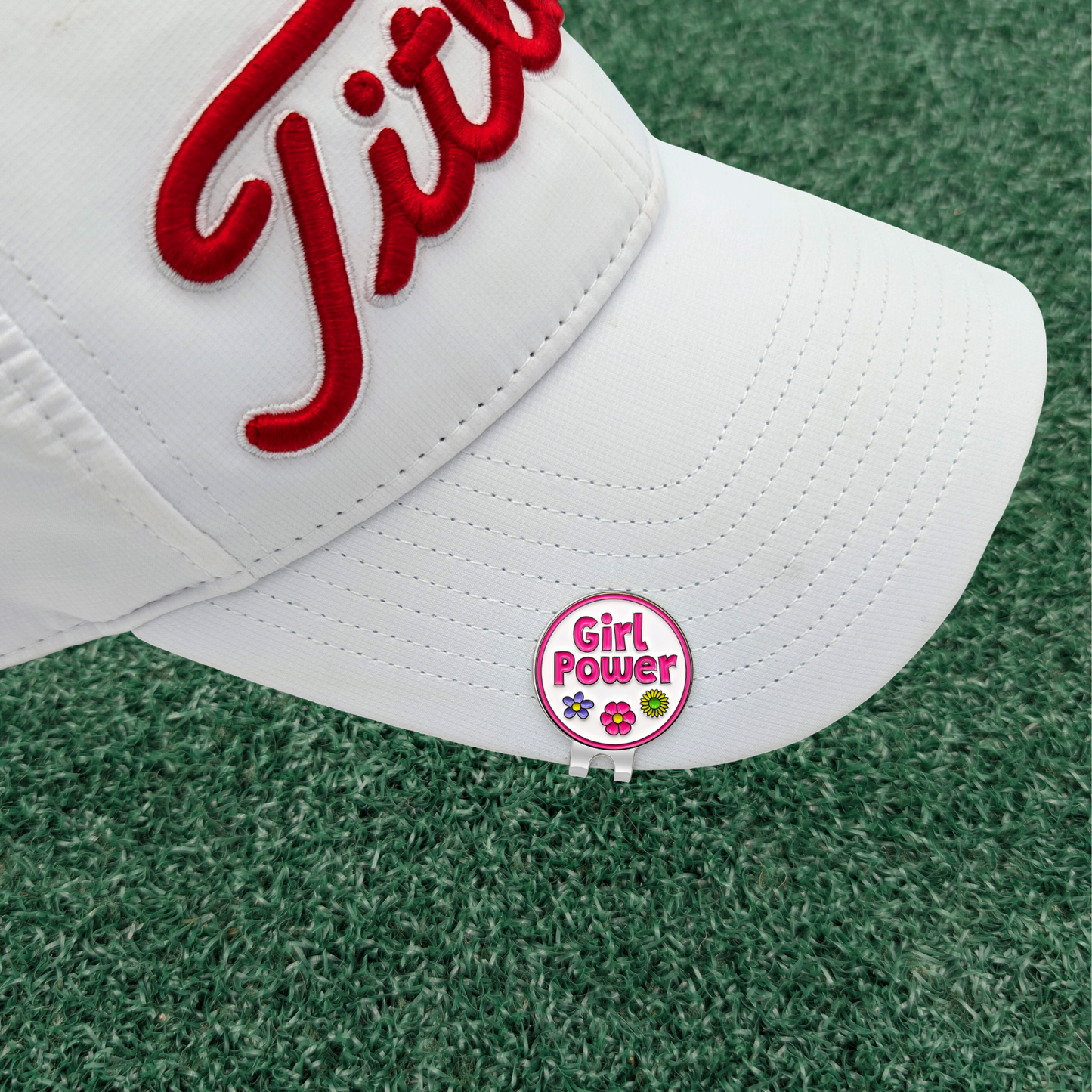 Girl Power Golf Ball Marker | Women’s Golf Gift | Premium Marker