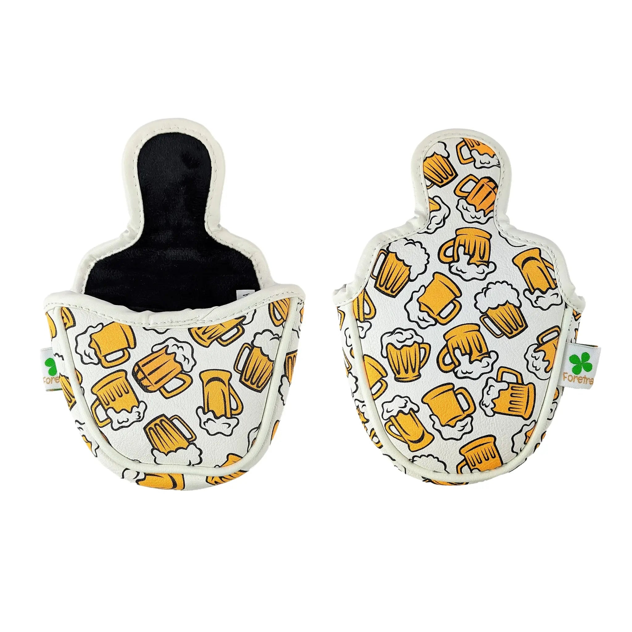 Beer Mugs Pattern - Mallet Putter Head Cover