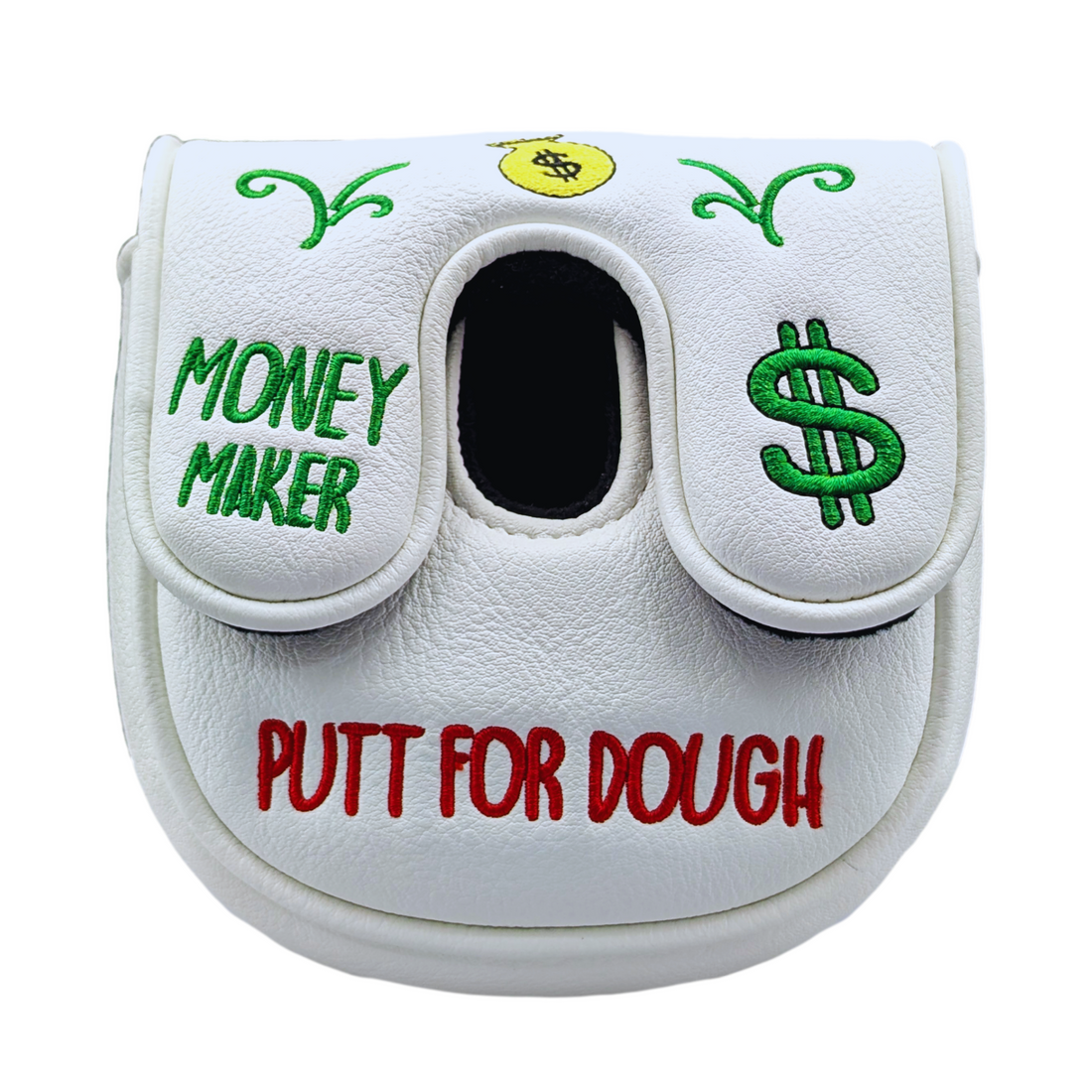 Putt for Dough - Money Maker -  Center Shafted Putter (White)