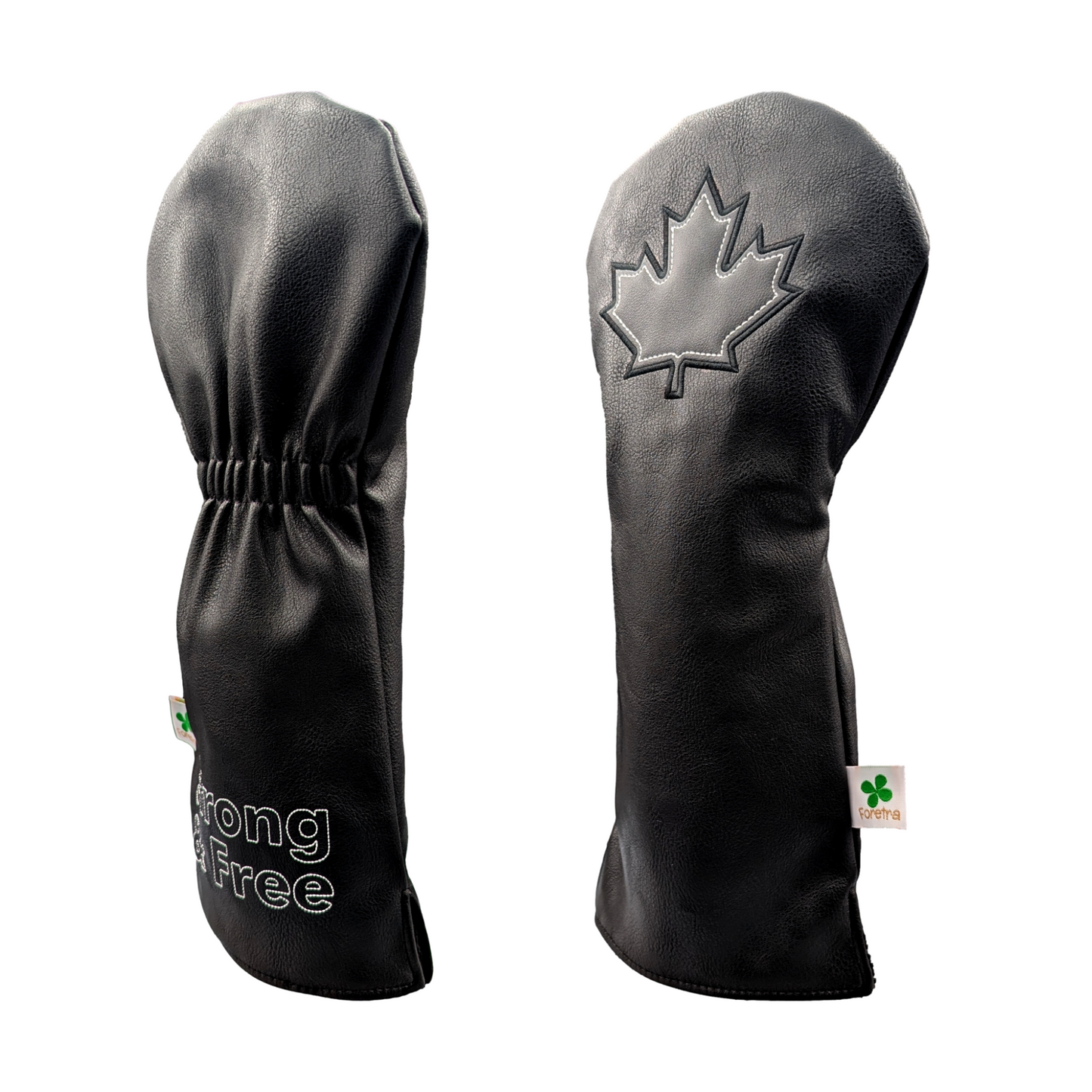 Black Canada Maple Leaf -  Driver Head Cover - Strong & Free