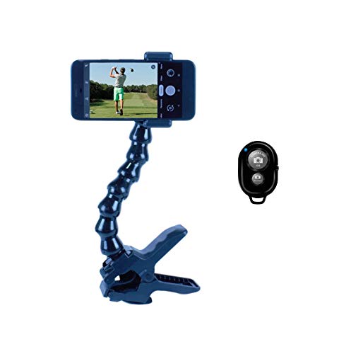 Swing Recording System | Gooseneck  and Clamp Cell Phone Holder (Includes BT Remote)