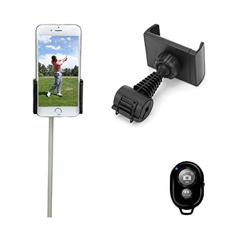 Alignment Stick Cell Phone Clip Holder and Training Aid | Works with Any Smart Phone, Easy  Quick Set Up (with Remote)