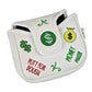 Putt for Dough - Money Maker - SQUARE MALLET Putter Headcover (White)