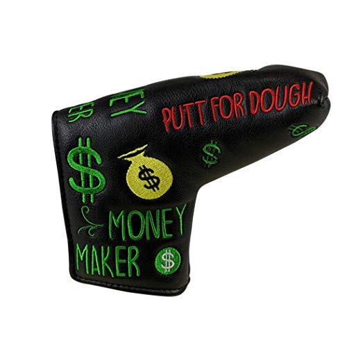 Putt for Dough - Money Maker - BLADE Putter Headcover (Black)