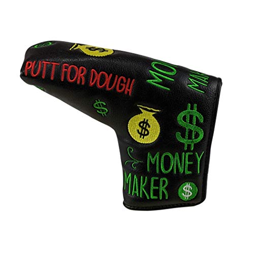 Putt for Dough - Money Maker - BLADE Putter Headcover (Black)