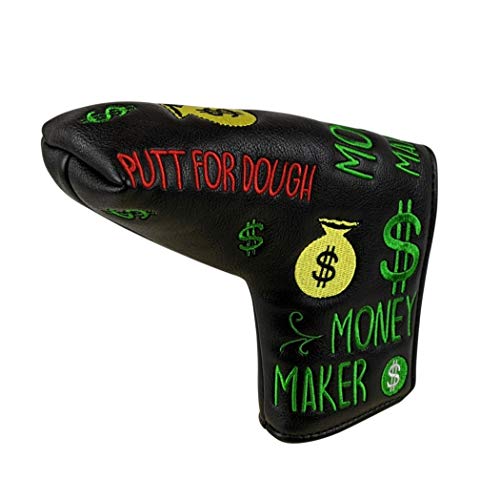 Putt for Dough - Money Maker - BLADE Putter Headcover (Black)