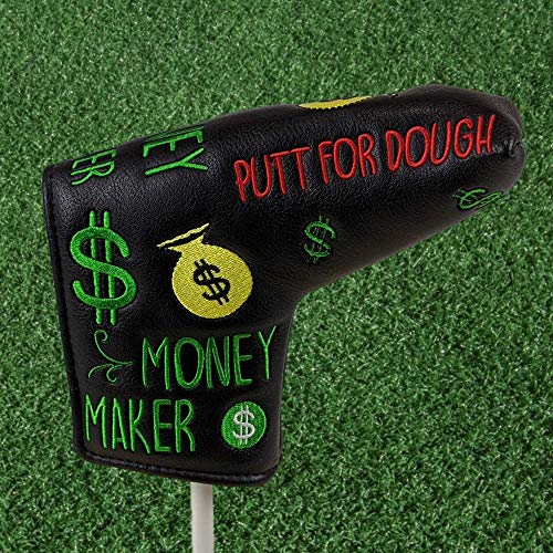 Putt for Dough - Money Maker - BLADE Putter Headcover (Black)