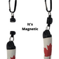 Magnetic Clip Golf Brush - USA Flag Design - Easy Access