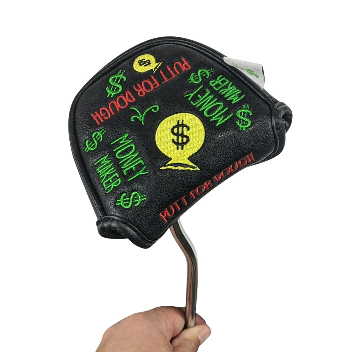 Putt for Dough - Money Maker - MALLET Putter Headcover (Black)