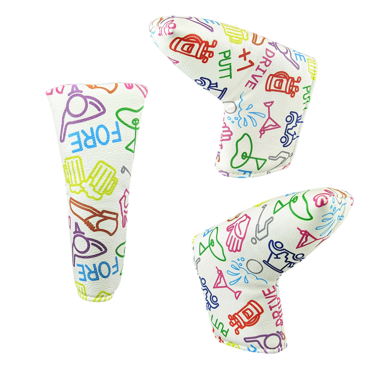 GOLF ICONS Pattern - BLADE Putter Headcover