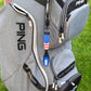 Magnetic Clip Golf Brush - USA Flag Design - Easy Access